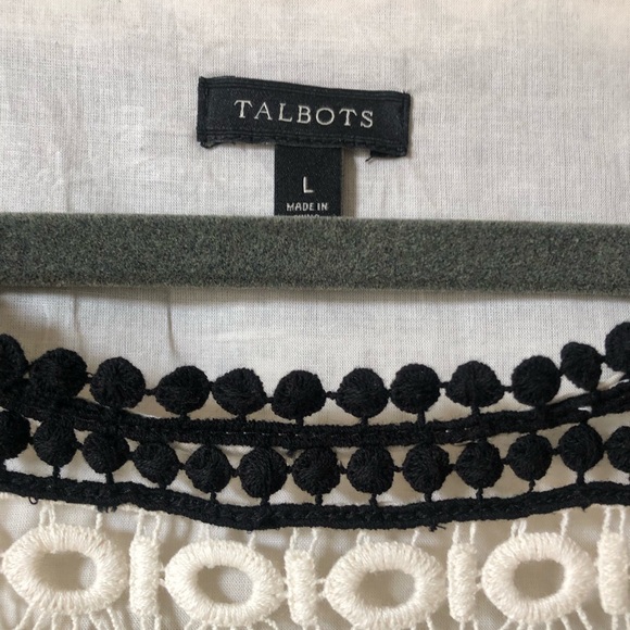 Talbots Crochet Tunic Top - Picture 4 of 5